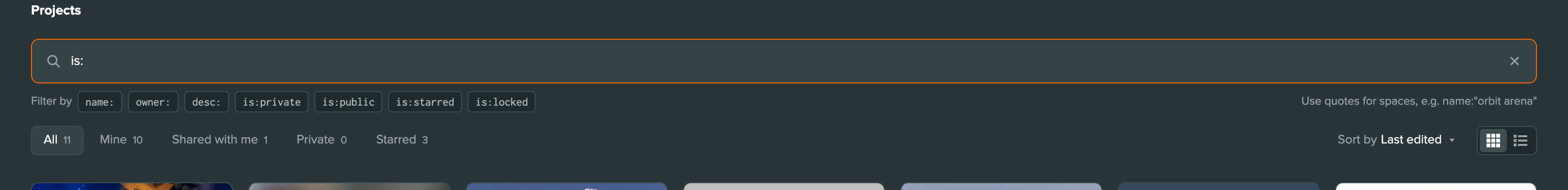 Search Filters